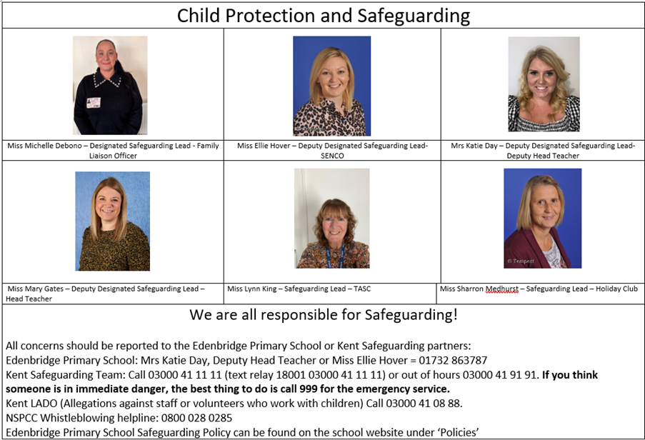 Our safeguarding team