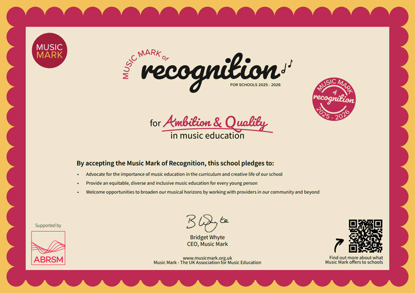Music Mark Certificate